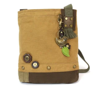 Patch Crossbody - Metal Charming Bird - brown