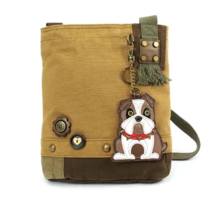 Patch Crossbody - Bulldog - brown