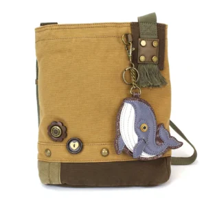Patch Crossbody - Whale - brown