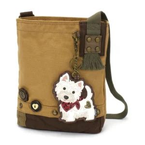 Patch Crossbody - Westie - brown