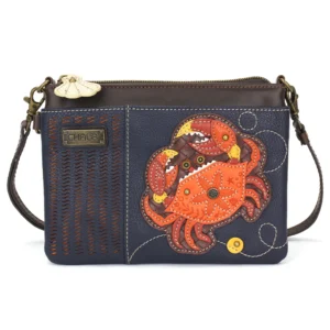 LaserCut MiniCrossbody - Crab - orange - navy