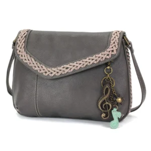 Braided Boho Crossbody - Metal Charming Clef  - ink
