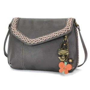Braided Boho Crossbody - Metal Charming Fox - ink