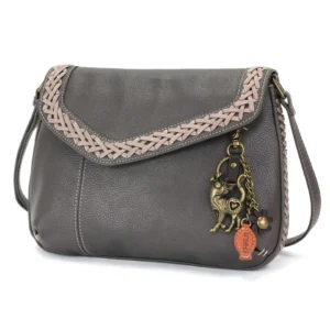 Braided Boho Crossbody - Metal Charming Slim Cat- ink