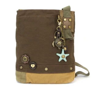 Patch Crossbody - Metal Charming Turtle - brown