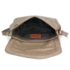Braided Boho Crossbody - Metal Charming Feather - warm gray - Image 5
