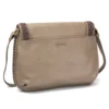 Braided Boho Crossbody - Metal Charming Feather - warm gray - Image 2