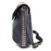 Braided Boho Crossbody - Metal Charming Feather - navy - Image 5