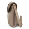 Braided Boho Crossbody - Metal Charming Sunflower - warm gray - Image 3