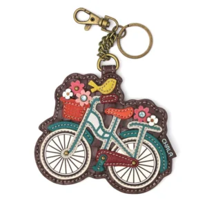 Floral Bicycle Keychain