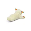 a white stuffed animal with a rainbow horn