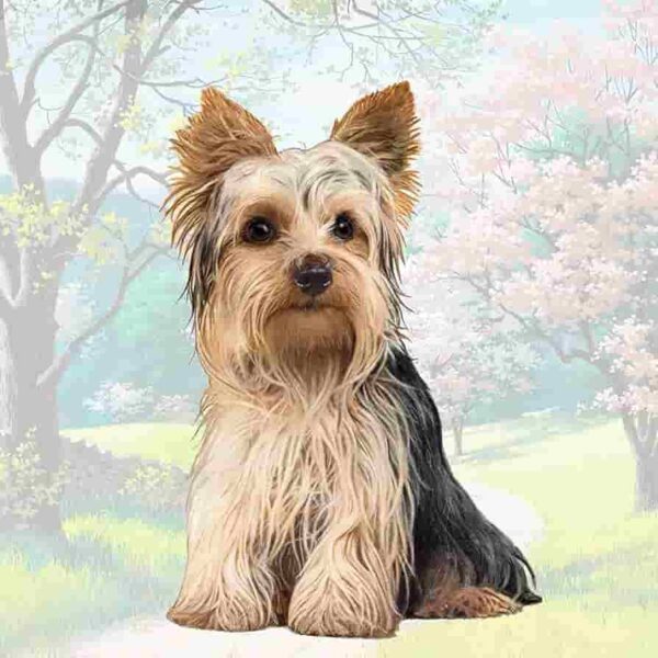 YORKSHIRE TERRIER, SITTING HOME COASTERS