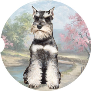 SCHAUZER SITTING CAR COASTERS