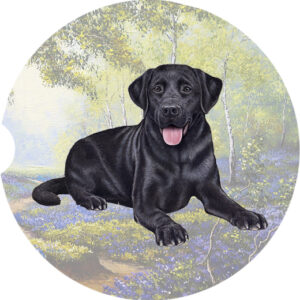 LAB BLACK LAYING CAR COASTERS