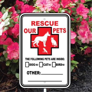 MINI-GARDEN SIGNS (RESCUE OUR PETS)