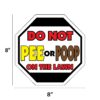 Garden Signs * DO NOT PEE (RED/BROWN/YELLOW) - Image 2