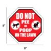 Garden Signs * DO NOT PEE (RED) - Image 2
