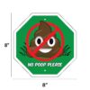 Garden Signs * NO POOP emoji - Image 2