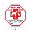 Garden Sign - Pet Rescue Sign - Straight Header - Image 2