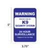 MINI-GARDEN SIGNS (K9 SECURITY) - Image 2