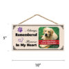 Wood Sign (M) * MY DOG - Remembered - Image 2