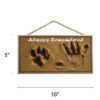 Wood Sign (M) * Hands / Remembered - Image 2