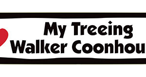 I LOVE MY TREEING WALKER COONHOUND - BONE MAGNET