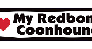 I LOVE MY REDBONE COONHOUND - BONE MAGNET