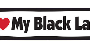 I LOVE MY BLACK LAB - BONE MAGNET