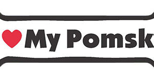 I LOVE MY POMSKY - BONE MAGNET
