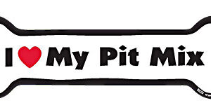 I LOVE MY PIT MIX - BONE MAGNET