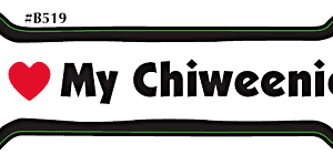 I LOVE MY CHIWEENIE- BONE MAGNET