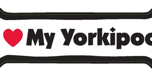 I LOVE MY YORKIEPOO - BONE MAGNET