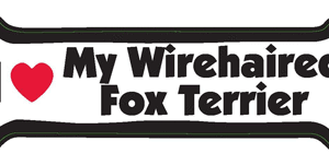 I LOVE MY WIREHAIRED FOX TERRIER - BONE MAGNET