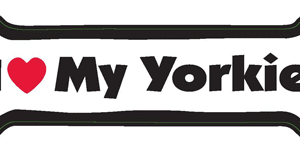 I LOVE MY YORKIE- BONE MAGNET