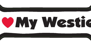 I LOVE MY WESTIE - BONE MAGNET