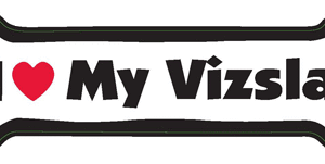 I LOVE MY VIZSLA - BONE MAGNET