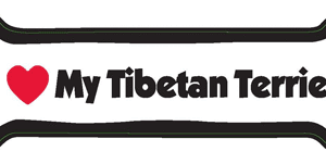 I LOVE MY TIBETIAN TERRIER - BONE MAGNET