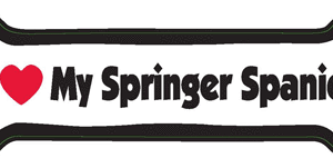 I LOVE MY SPRINGER SPANIEL - BONE MAGNET