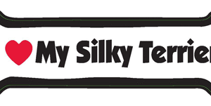I LOVE MY SILKY TERRIER - BONE MAGNET