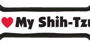 I LOVE MY SHIH TZU - BONE MAGNET