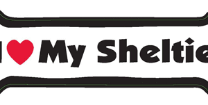 I LOVE MY SHELPIE - BONE MAGNET