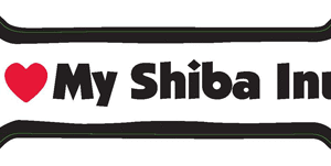 I LOVE MY SHIBA INU - BONE MAGNET