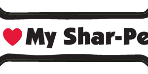 I LOVE MY SHAR- PIE - BONE MAGNET