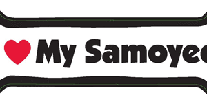 I LOVE MY SAMOYED - BONE MAGNET