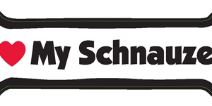 I LOVE MY SCHNAUZER - BONE MAGNET