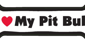 I LOVE MY PIT BULL - BONE MAGNET