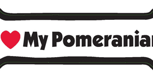 I LOVE MY POMERANIAN - BONE MAGNET