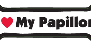 I LOVE MY PAPILLON - BONE MAGNET