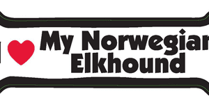 I LOVE MY NORWEGIAN ELKHOUND - BONE MAGNET